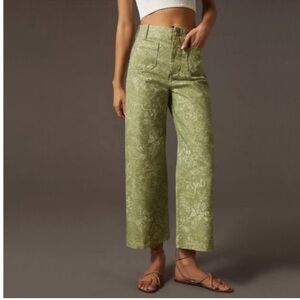 NWT Anthropologie Pilcro The Skipper Printed Love Wins Pants Women's size 26